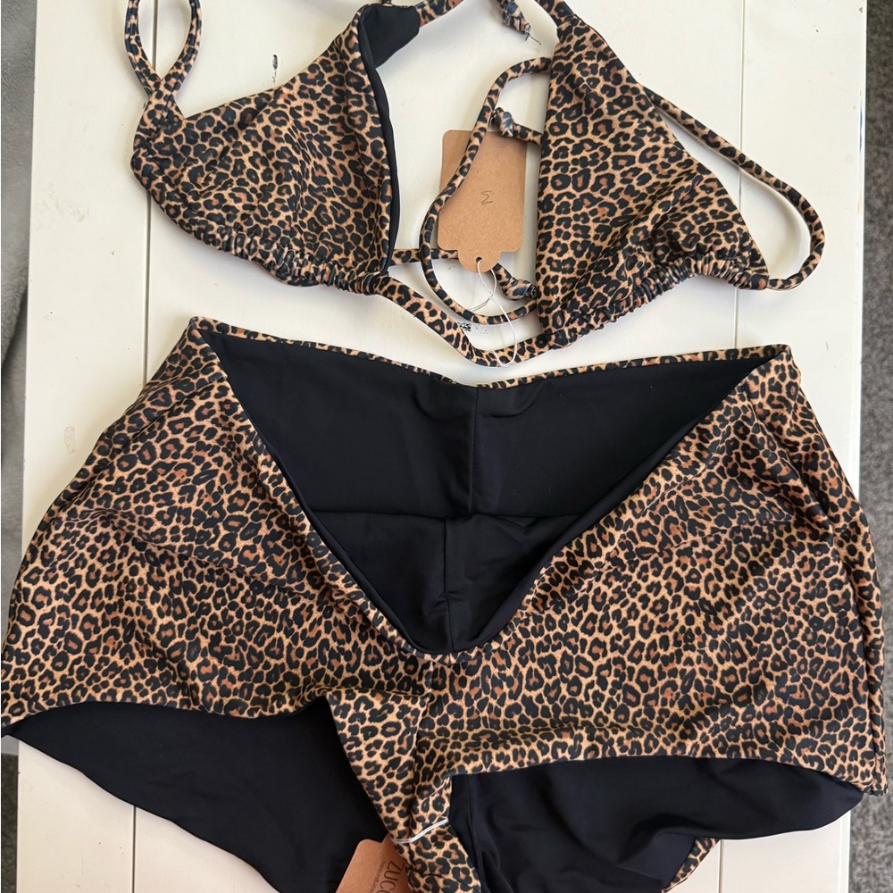 Leopard Print Bikini Set